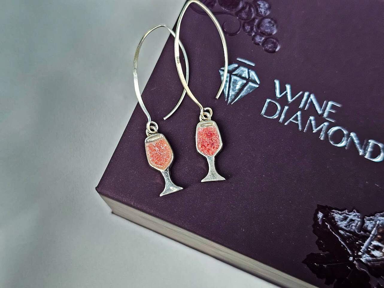 earrings "Wine glasses"